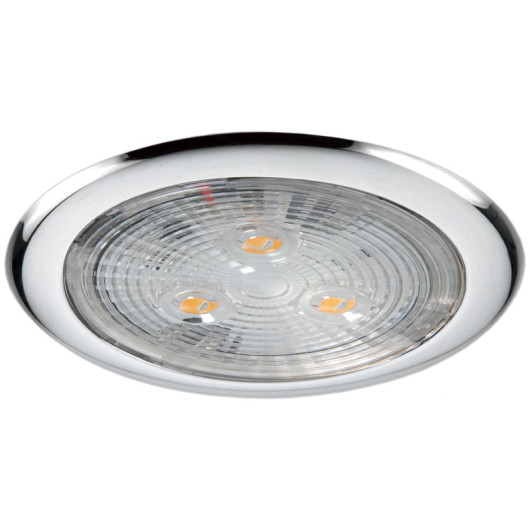 Plafonnier LED en inox sans encastrement Osculati | Plafonnier et Spot de bateau ou véhicule aménagé | inox