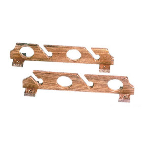 Range-canne à pêche en teck ARC Marine - support mural avec visserie bateau - visuel