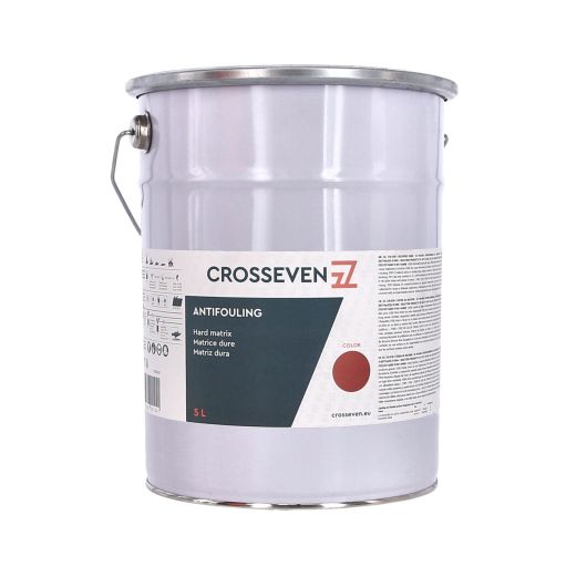 Antifouling Crosseven matrice dure de 5 L | Peinture antisalissure | Rouge