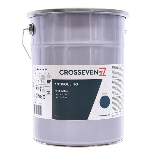 Antifouling Crosseven matrice dure de 5 L | Peinture antisalissure | Bleu marine