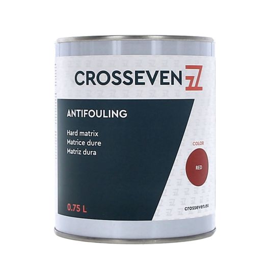 Antifouling Crosseven matrice dure de 0,75 L | Peinture antisalissure | Rouge