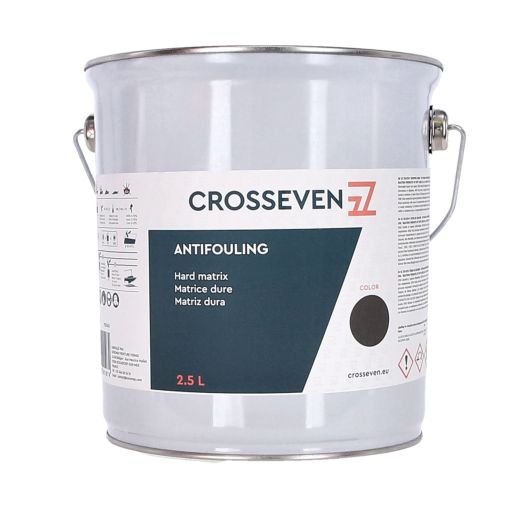 Antifouling Crosseven matrice dure de 2,5 L | Peinture antisalissure | Noir