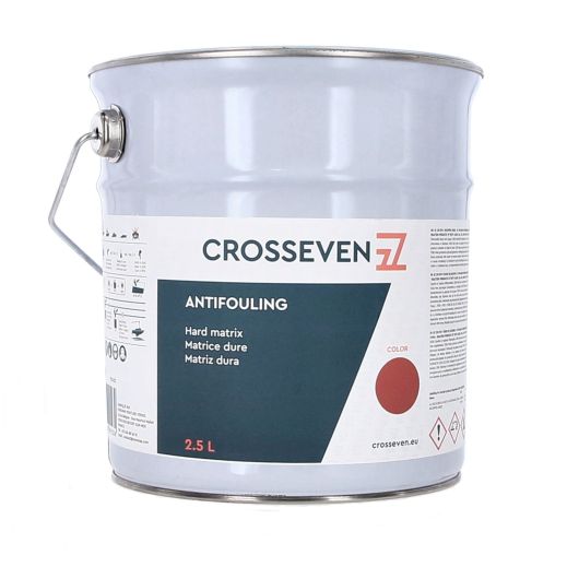 Antifouling Crosseven matrice dure de 2,5 L | Peinture antisalissure | Rouge