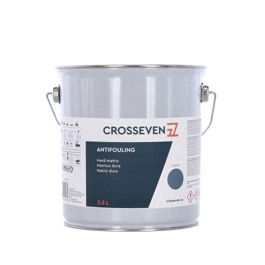 Antifouling Crosseven matrice dure de 2,5 L | Peinture antisalissure | Gris