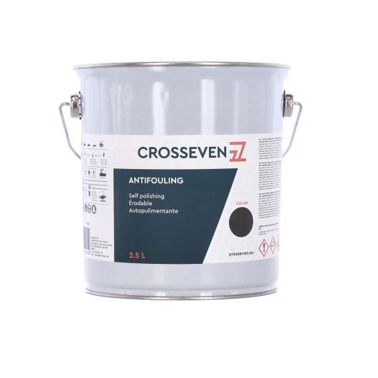 Antifouling Crosseven matrice érodable de 2,5 L | Peinture antisalissure | Noir