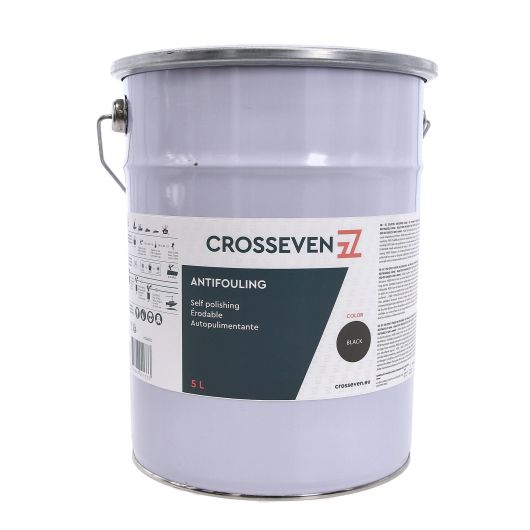 Antifouling Crosseven matrice érodable de 5 L | Peinture antisalissure | Noir