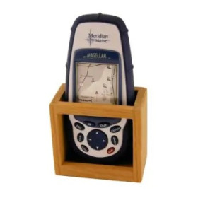 ARC MARINE Porte GPS en teck 78x36x77 - support mural élégant pour GPS portable en bateau