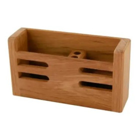 Rangement multifonction ARC Marine - support mural en teck pour bateau et van