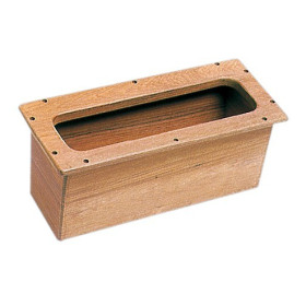 Boîte encastrable en teck Arc Marine - rangement mural pour bateau & van