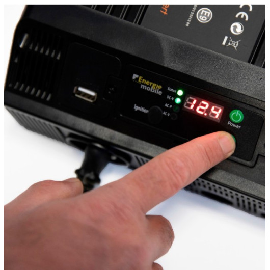 Convertisseur sinusoïdal 12V/230V 2000W PS RT - Relais transfert + ignition pour van & bateau | afficheur LCD inclus