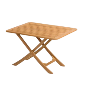 Table en teck pliante Provence Arc Marine - mobilier extérieur 2 à 4 personnes bateau