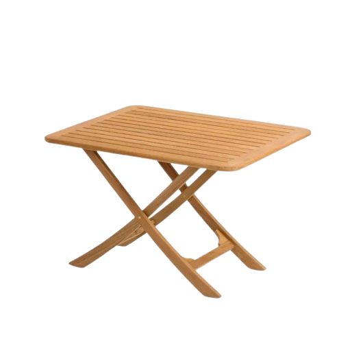 Table en teck pliante Provence Arc Marine - mobilier extérieur 2 à 4 personnes bateau