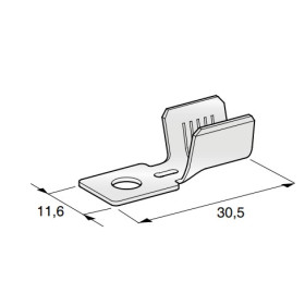 MTA Cosse oeil M5 | câble 10 à 16 mm² MTA Cosse à œil M5 pour câble 10 à 16 mm², vu non serti
