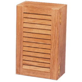 Petite armoire en teck Arc Marine - rangement compact cuisine ou salle de bain bateau