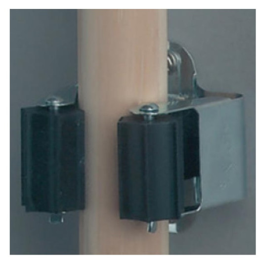 Fixe-balai acier zingué D35 Decmo | Support balai pour caravane, camping-car ou mobil-home | avec balai