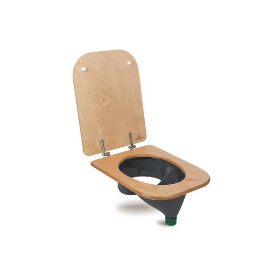 Kit DIY avec siège en bois Trobolo - Toilettes sèches à séparation pour van, fourgon