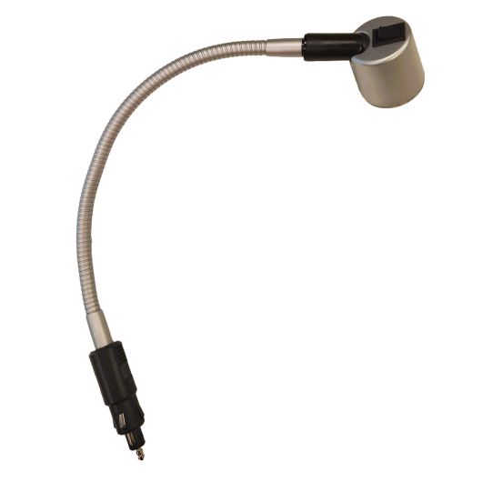Lampe Led liseuse flexible prise allume cigare 12V camping-car, bateau, van et fourgon aménagé - interrupteur on / off