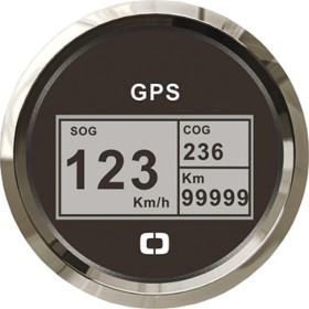 OSCULATI Speedomètre de bateau à moteur GPS affichage numérique | noir