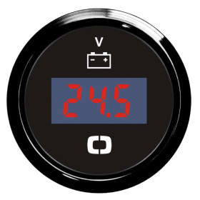OSCULATI Voltmètre 12/24V affichage numérique pour bateau, camping-car noir