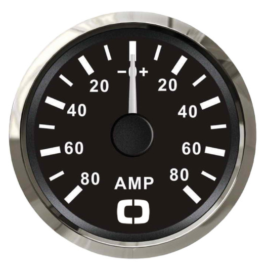Cadran ampèremètre à aiguille 12/24V étanche pour bateau & camping-car