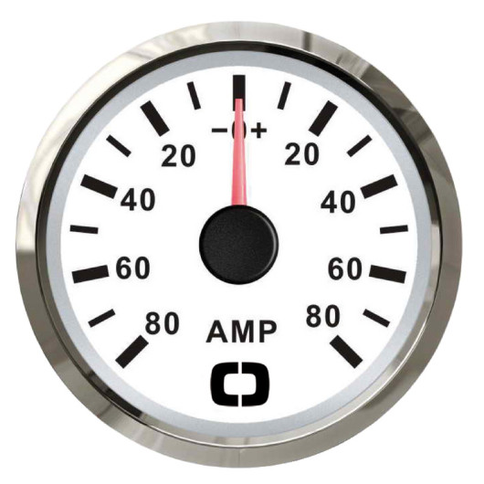 Cadran ampèremètre à aiguille 12/24V étanche pour bateau & camping-car