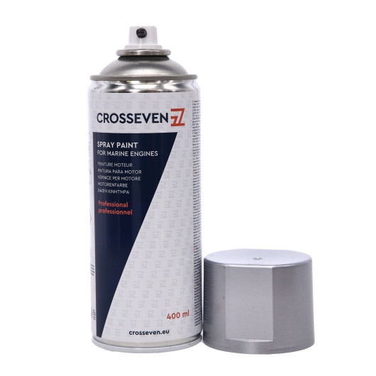 Peinture aérosol Crosseven pour moteur Honda | Laque & peinture | Gris 2012 | Bouchon ouvert