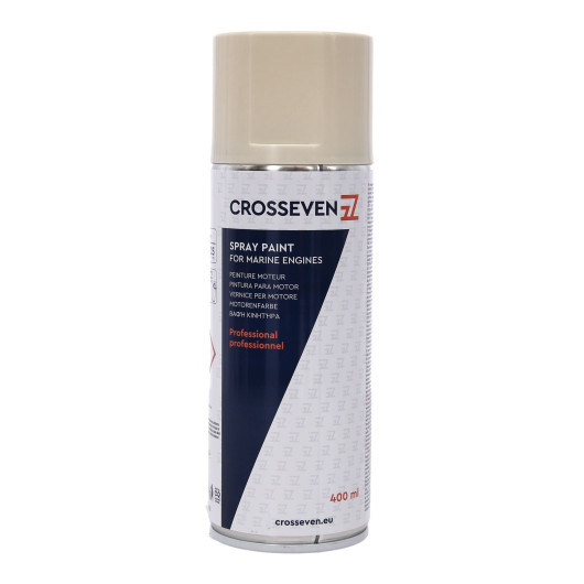 Peinture aérosol Crosseven pour moteur Johnson | Laque & peinture hors bateau moteur ou annexe