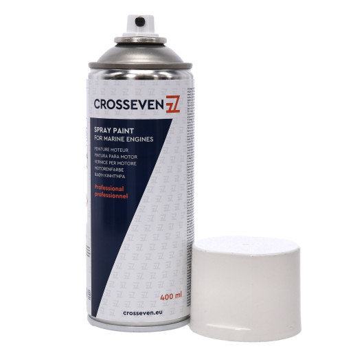 Peinture aérosol blanc Crosseven | Laque & peinture | Bouchon ouvert