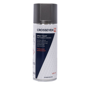 CROSSEVEN Peinture aérosol pour moteur Yanmar Peinture aérosol pour moteur Yanmar Crosseven | Laque & peinture pour bateau à voile ou moteur | Gris métal