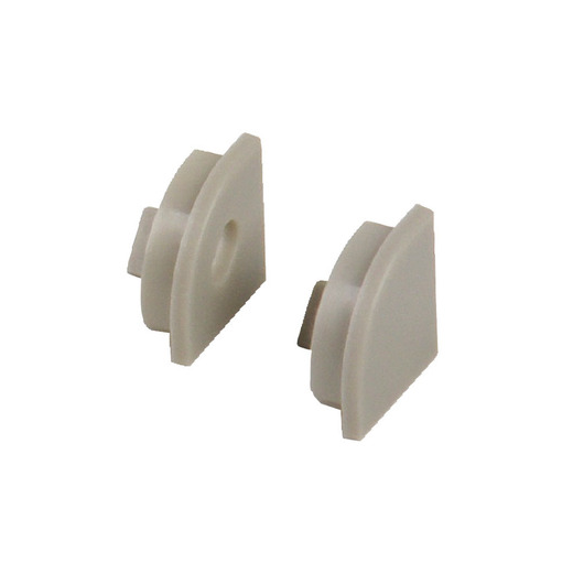 CARBEST embouts de rechange alu pour rail coudé bande led - coloris beige
