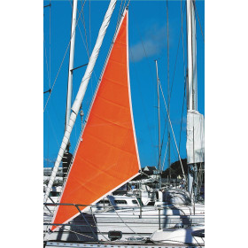 Tourmentin fluo Plastimo | Voile de sécurité pour voilier 8 à 14 m | orange