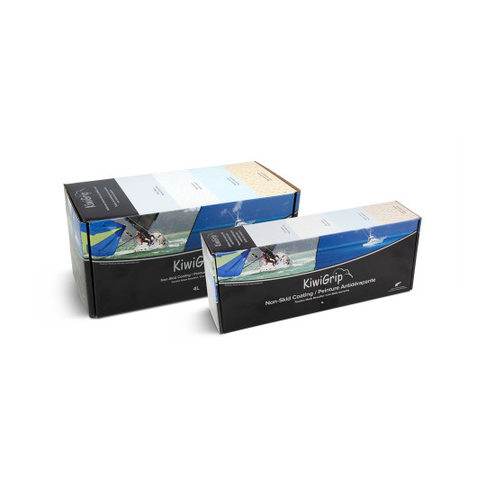 Peinture antidérapante Kiwigrip en 4 poches de 1 Litre | Peinture monocomposante | Carton de 1 ou 4 Litres