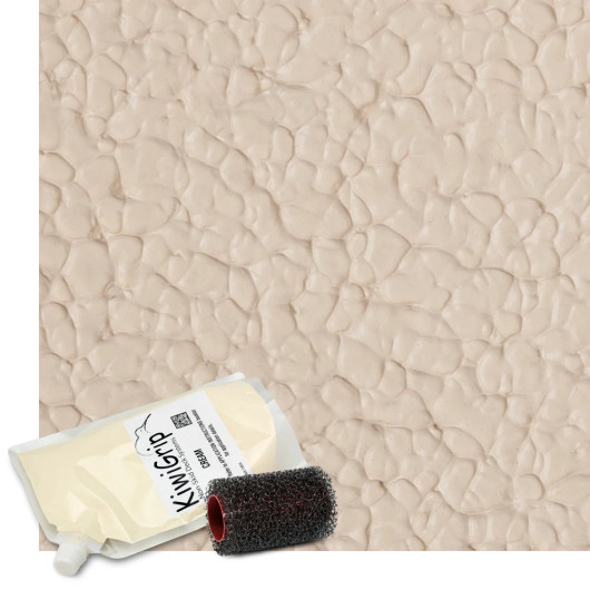 Peinture antidérapante Kiwigrip en 4 poches de 1 Litre | Peinture monocomposante | Teinte crème