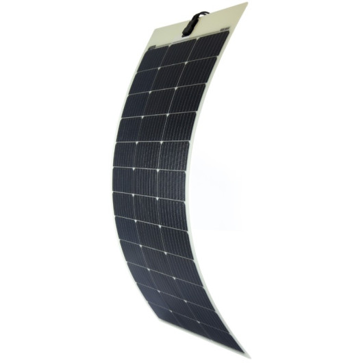 Panneau solaire flexible PERC Flex 115 W | Connexion MC4, vu de côté.