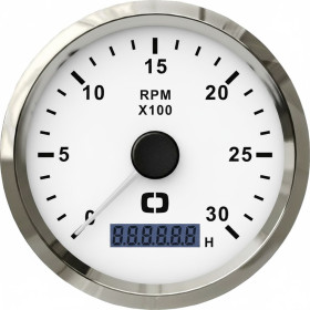 Compte-tours 0-3000 RPM Osculati | Instrument de contrôle poste de pilotage bateau de plaisance