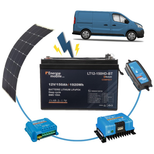 EM / VICTRON Kit installation électrique | autonomie 3 jours | Van aménagé et batterie 150 Ah