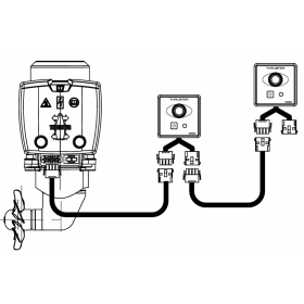 Câble de connexion de commande pour propulseur Vetus | Accessoire propulseur d'étrave pour bateau