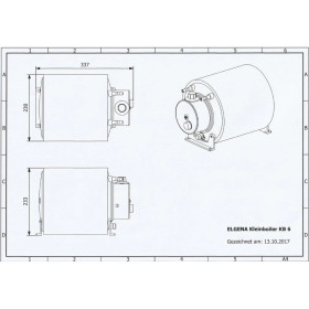 ELGENA Boiler KB 6 | 24V - 400W Chauffe-eau Elgena KB 6 | boilier 24 V - 400 W - 6 L pour van, fourgon et bateau
