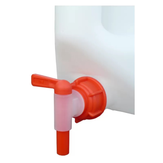 Jerrican d'eau rigide 20L TRIGANO | Jerrican rigide pour eau potable | Zoom robinet