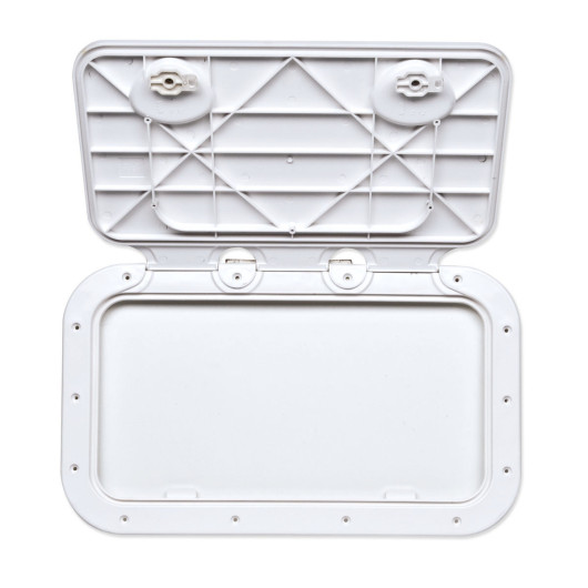 Trappe d'accès Nuova Rade Classic étanche avec verrou | Trappe pour bateau a moteur & voilier | 355 x 600 mm | Ouverte