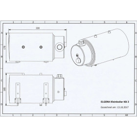 ELGENA Boiler KB 3L | 230V Chauffe-eau Elgena KB 3 | Boiler électrique 230V - 330W ou 660W - 3 L pour fourgon et van aménagé