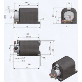 ELGENA Nautic-Compact | Type E | 6 L | 12V - 200W Chauffe-eau Elgena Nautic Compact E 6 L | boiler cuve inox 12 V - 200 W pour van, fourgon et bateau