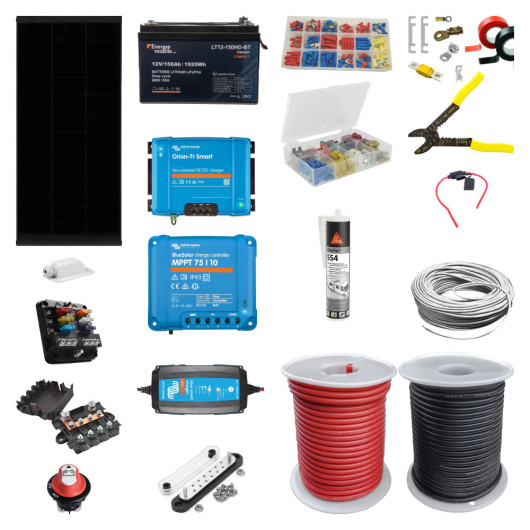 EM / VICTRON Kit installation électrique | autonomie 3 jours contenu du kit