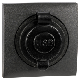 Prise USB double Type-A + Type-C Integro étanche - BERKER Prise USB Berker, double Type-A + Type-C integro | Prise et fiche DC