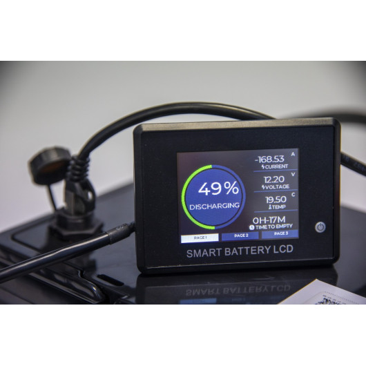 Afficheur déporté Remote BM-LT Énergie mobile connecté sur batterie.