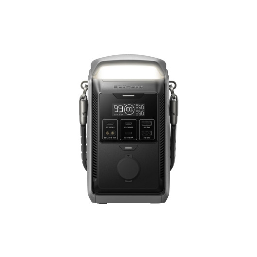 ECOFLOW Trail Plus 300 DC | 288 Wh lampe allumée