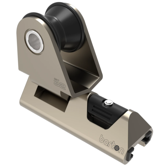 Chariot d'écoute de génois Barton réglable 32 mm | Rail & chariot à friction | Spectro