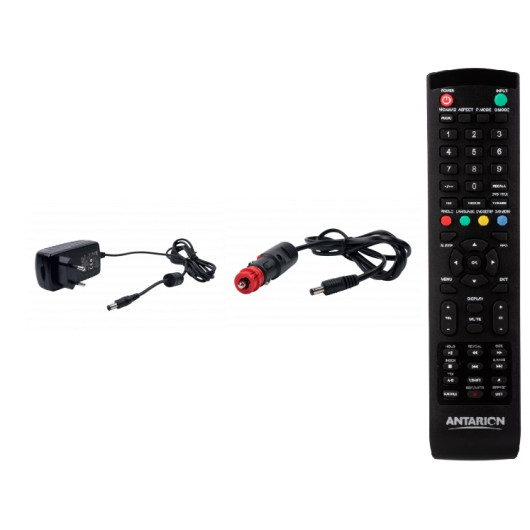 TV LED 19" DVD Antarion | Téléviseur 12V avec lecteur DVD pour camping-car & bateau | accessoires et télécommande