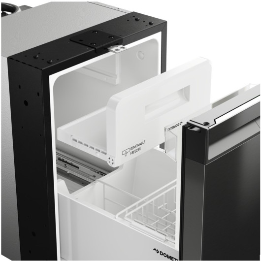 DOMETIC NRXD 50C, Réfrigérateur à tiroir pour bateau et van vue rapprochée, compartiment freezer