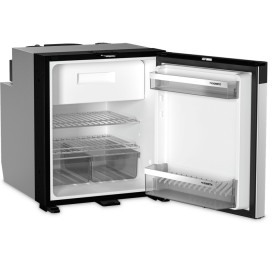 Réfrigérateur a compression DOMETIC 60S pour van aménagé, façade inox vu de face